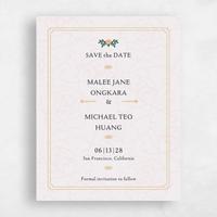 Pink Wedding Save the Date - Joliette Type