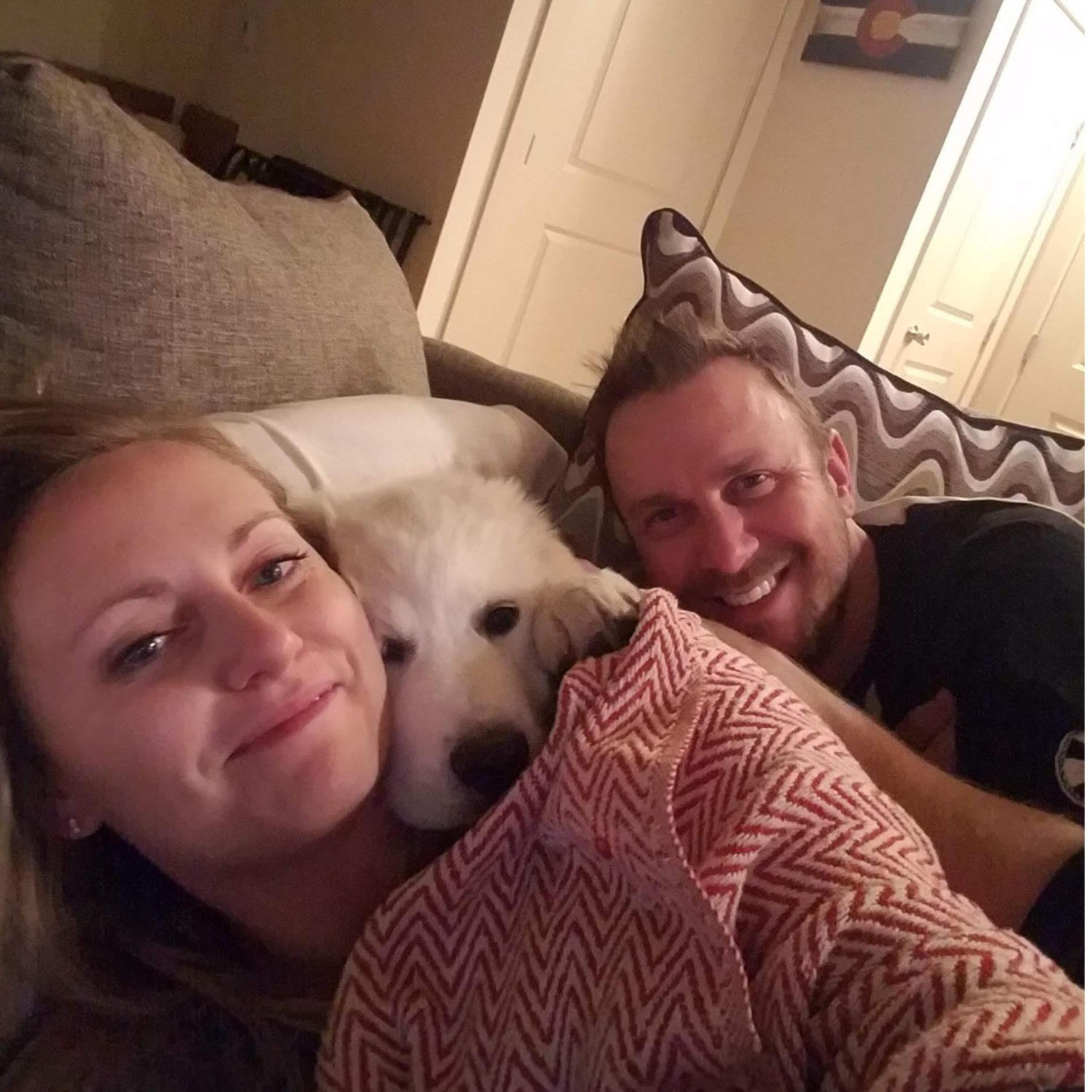 When the three of us could all fit on a very small couch together