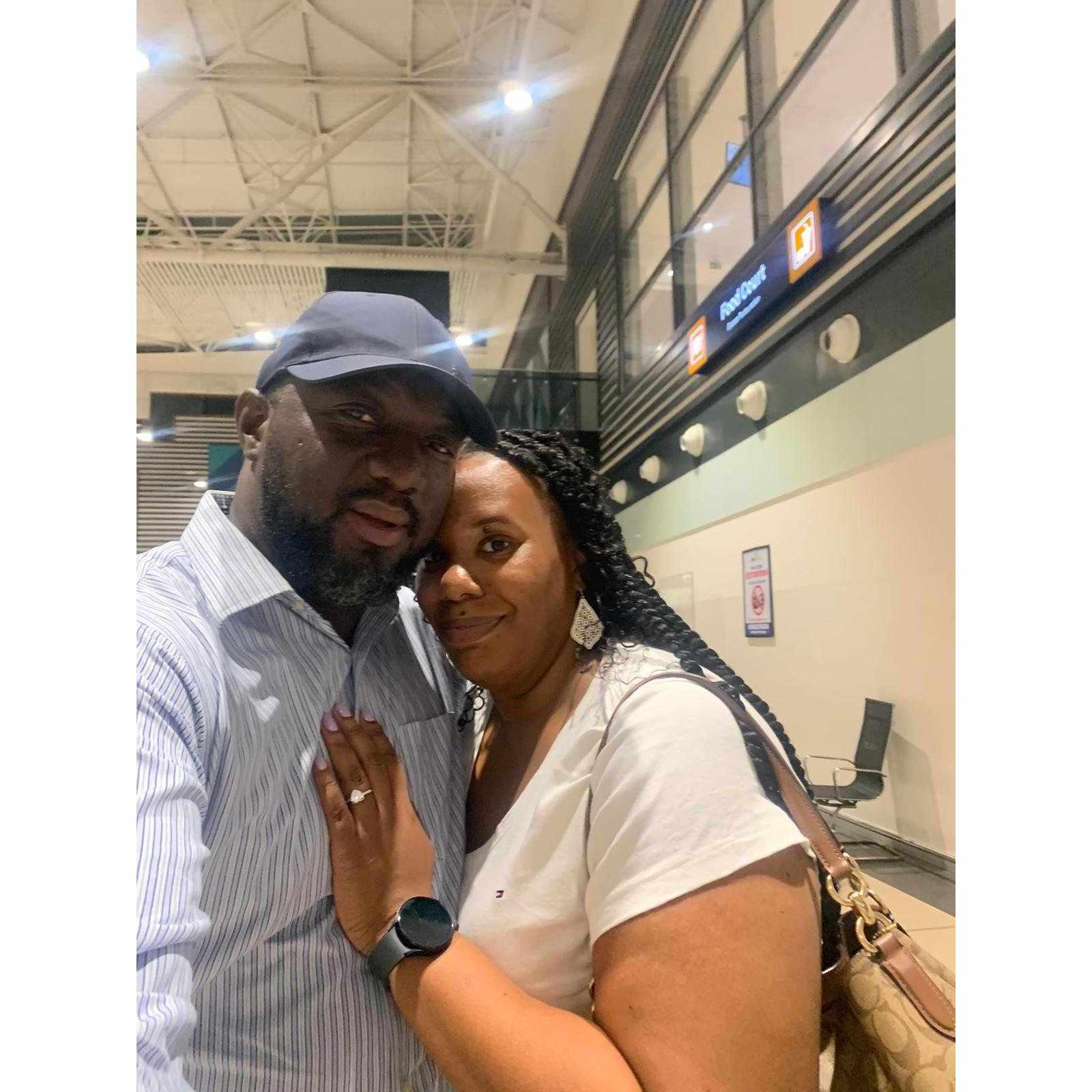 Newly Engaged and saying goodbye!