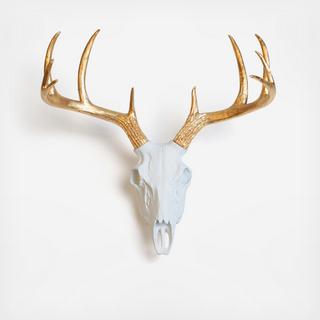 Resin Faux Taxidermy Deer Skull