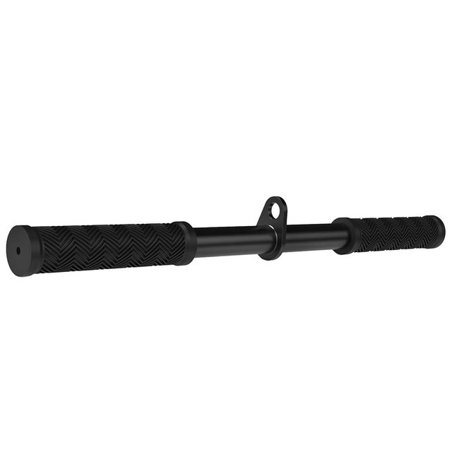 Fitarc Straight Bar Cable Attachment with Fixed Ring, Non-Slip Tricep Bar for Tricep Pull Down Attachment, Lat Pull Down Bar for Home Gym Equipment, Lat Pulldown Attachments and Cable Attachments for Gym