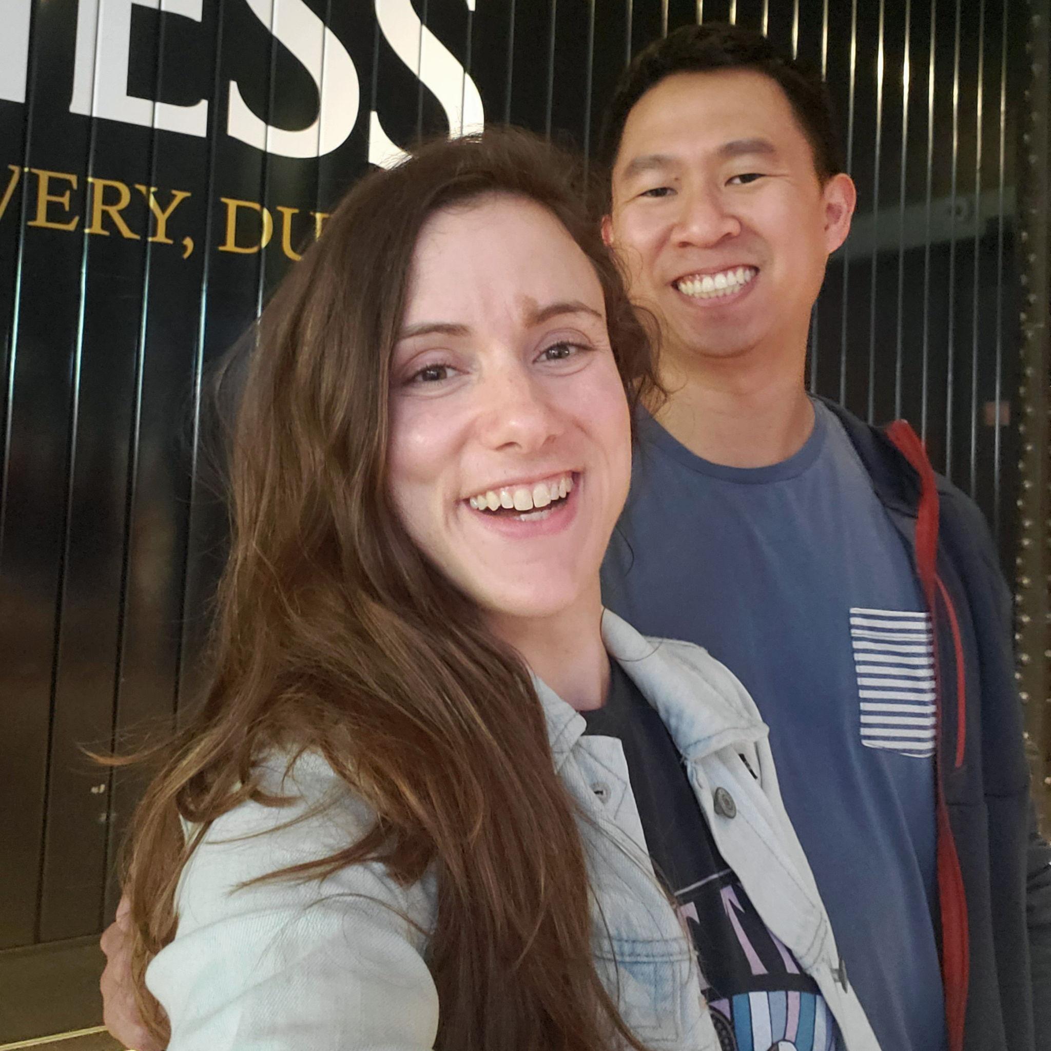 The Guinness Factory in 2021! Our first international trip together. :)