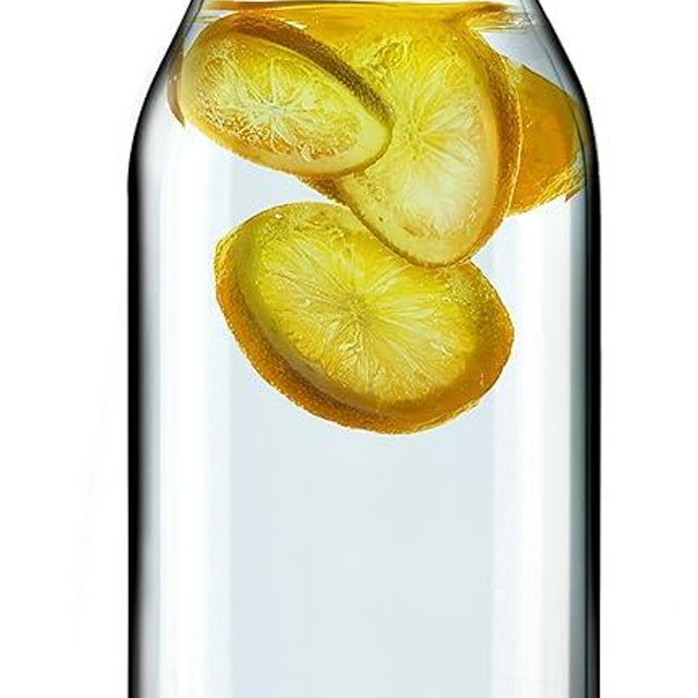 EVA SOLO | Fridge Carafe 1.0l | For Hot & Cold Drinks | Dishwasher-safe Borosilicate Glass | Stainless steel & Silicone Pouring Lip | Fits Most Refrigerator Doors | Danish Design