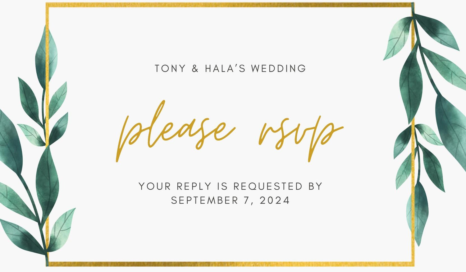 The Wedding Website of Hala Azar and Tony Kasrmelli