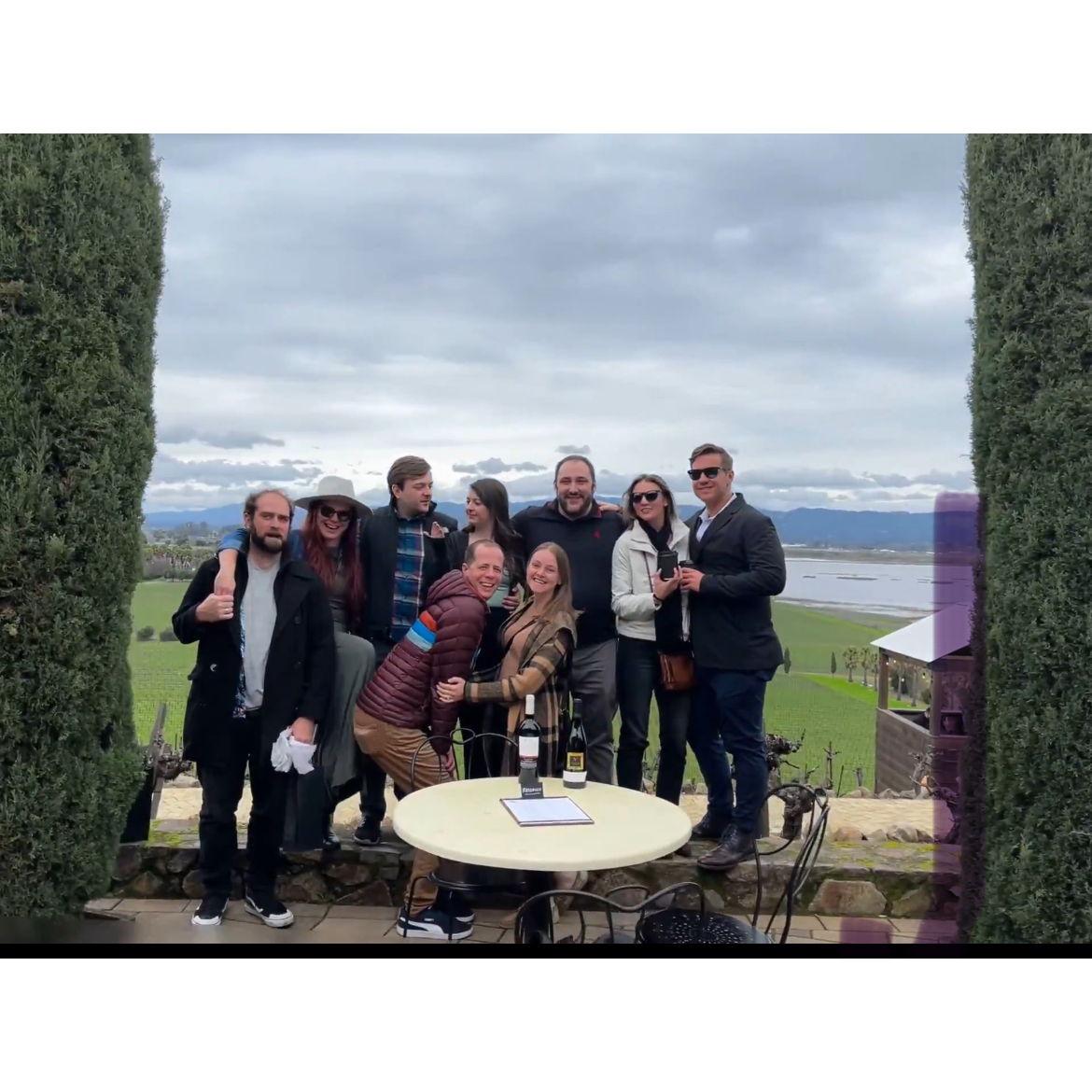 Celebrating Katie's 30th Birthday at winery in California