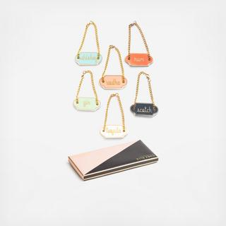 Chez Elle Decanter Tag, Set of 6