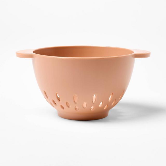 13oz Plastic Mini Berry Colander Terracotta Orange - Figmint™
