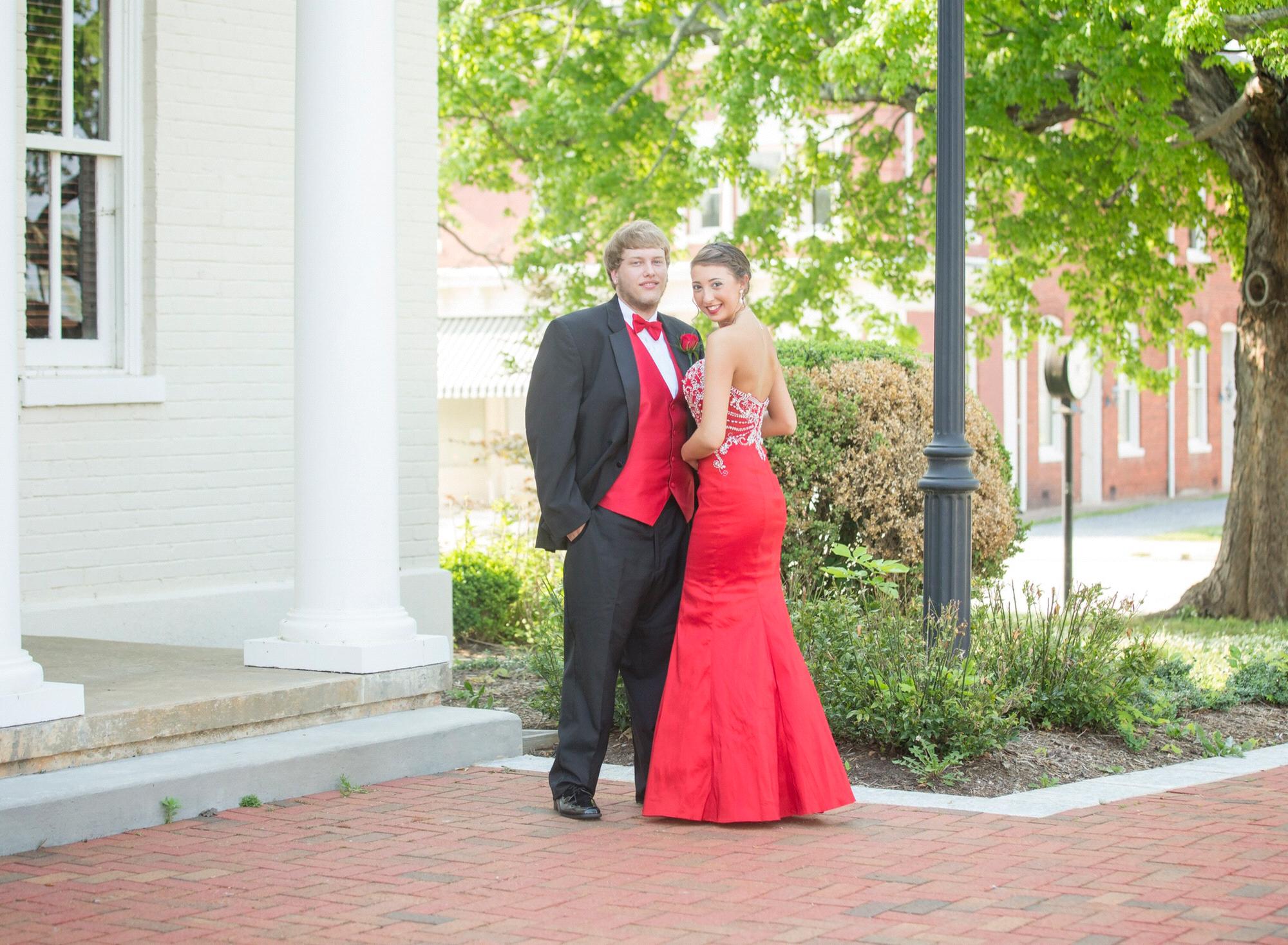 As the groom likes to say “Red hot like my love for you”! 2nd prom together
