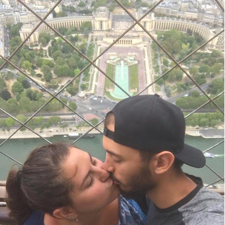 Have to steal a kiss at the top of the Eiffel Tower!