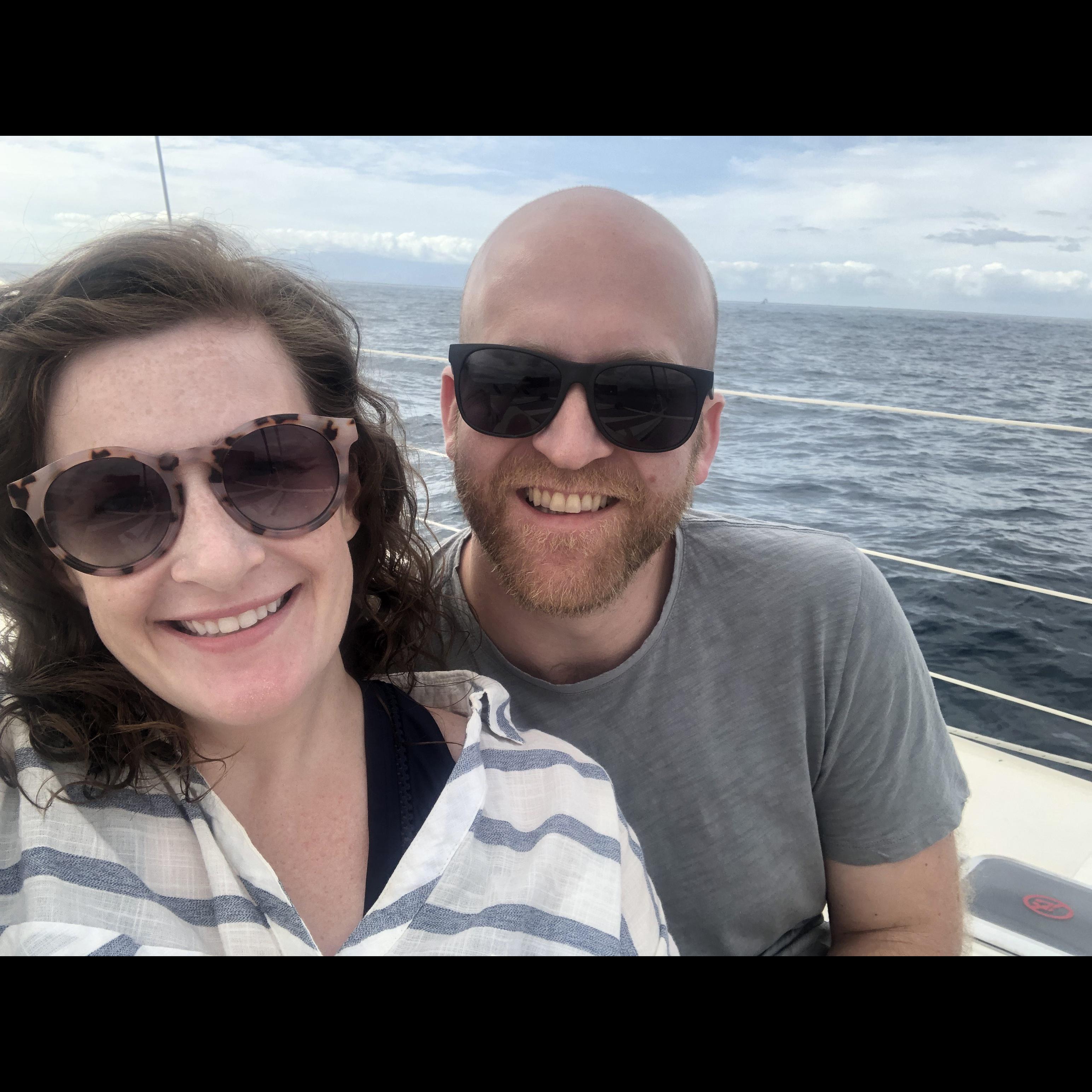 Sailing around the Canary Islands.