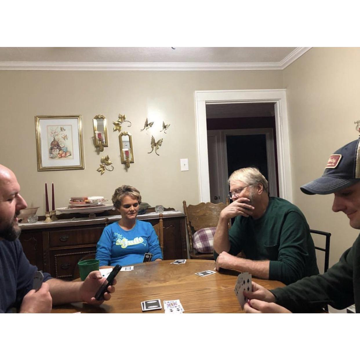 Game night with my fam bam