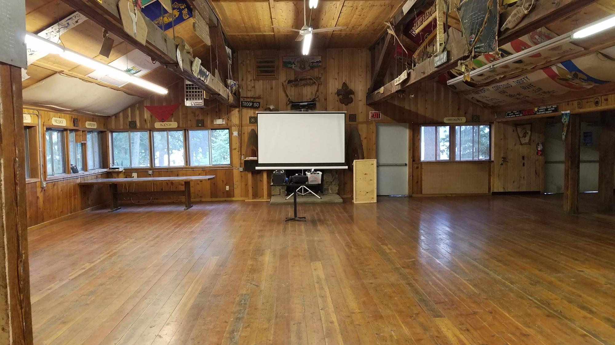 The inside of the lodge (where the reception will be if the weather is not in our favor)