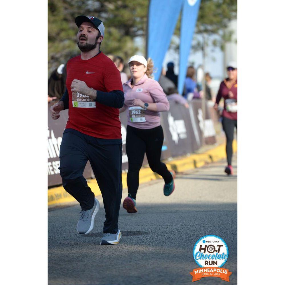 Our first 5k together, right before he proposed!