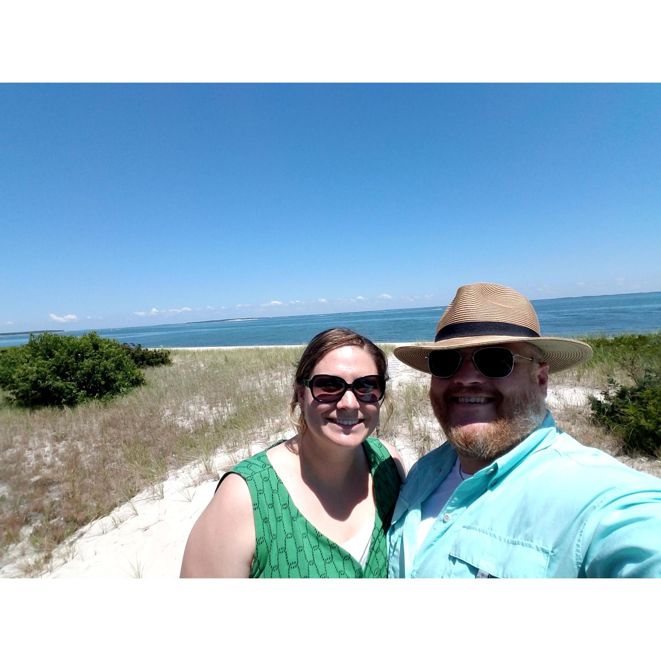 July 2017 - Clinton's first trip to the beach house in New York to meet Lindsay's extended family. Was a fantastic trip! Look at that sky and the beach!