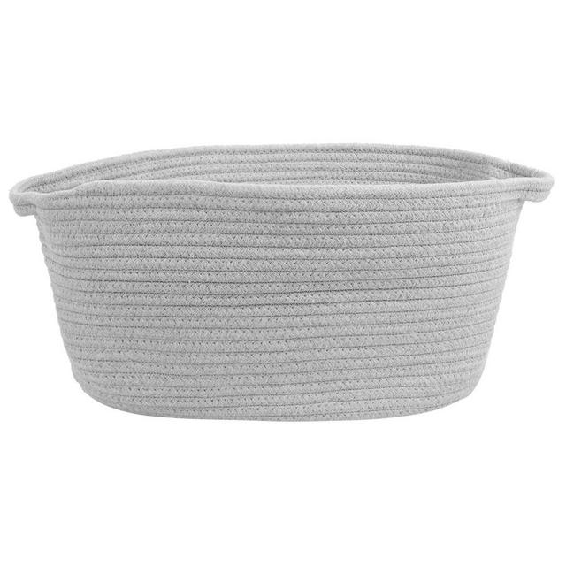 Foldable Storage Bin Closet Box Cotton Rope Basket for Pantry Shelves