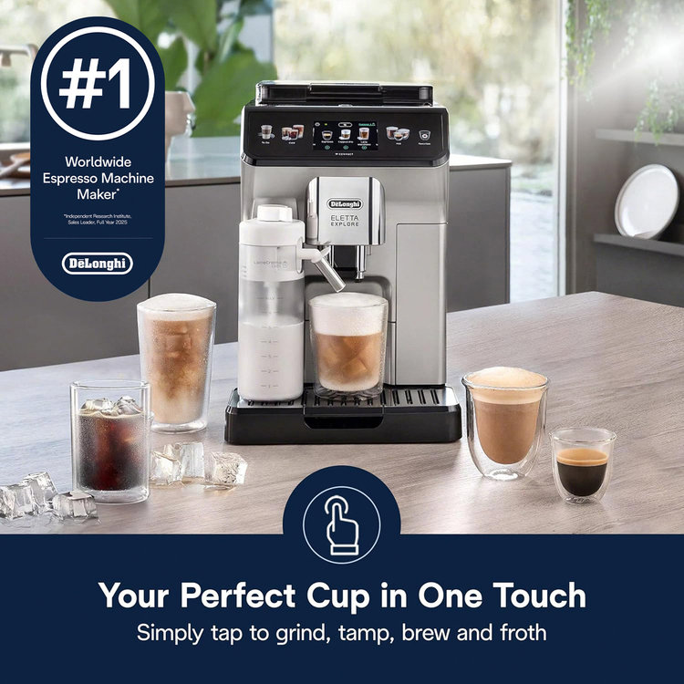De'Longhi, Eletta Explore Fully Automatic Espresso Machine with
