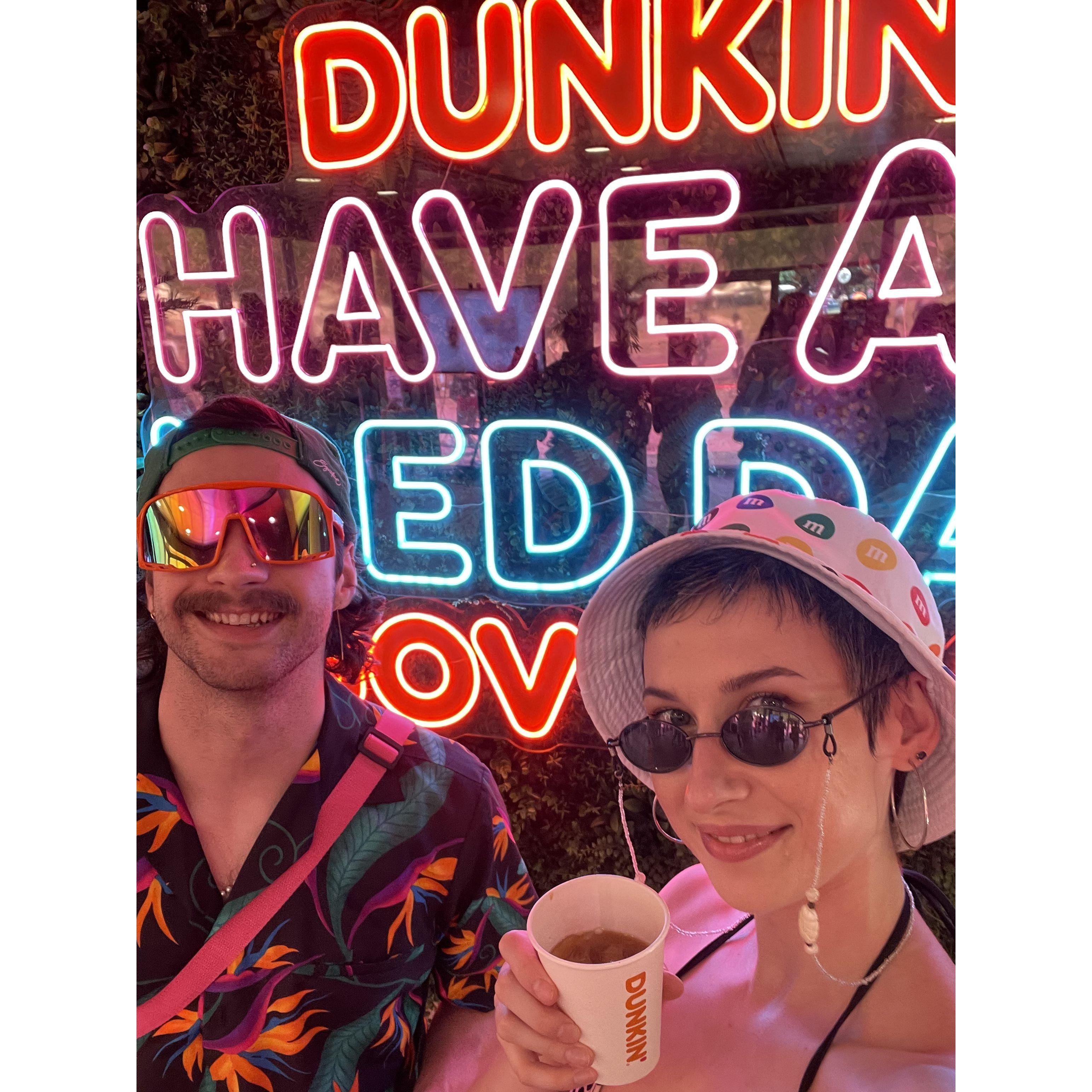 Our 3rd Govball at the Dunkin' booth. Queens, NY. 2023