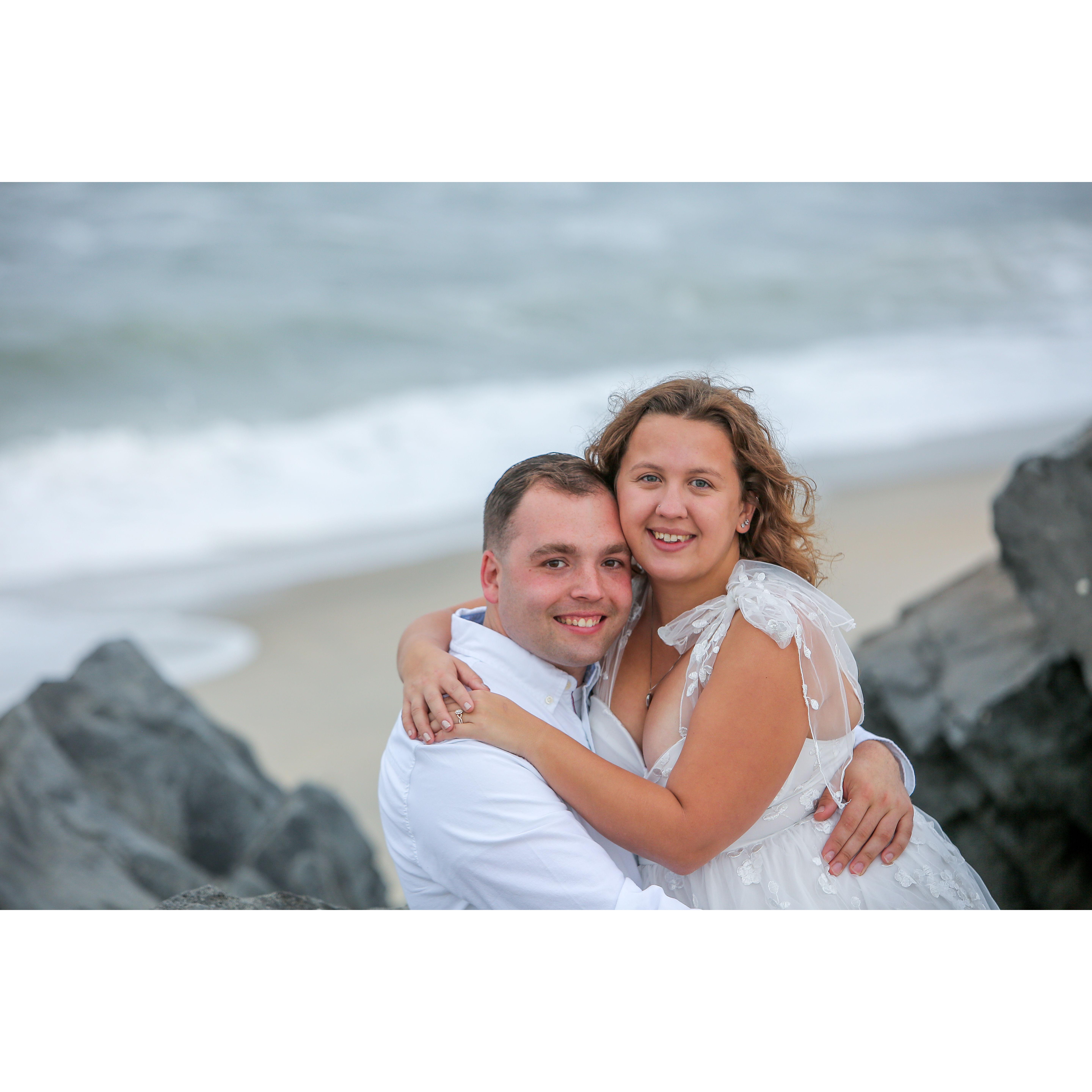 Engagement photos on Sandy Hook!