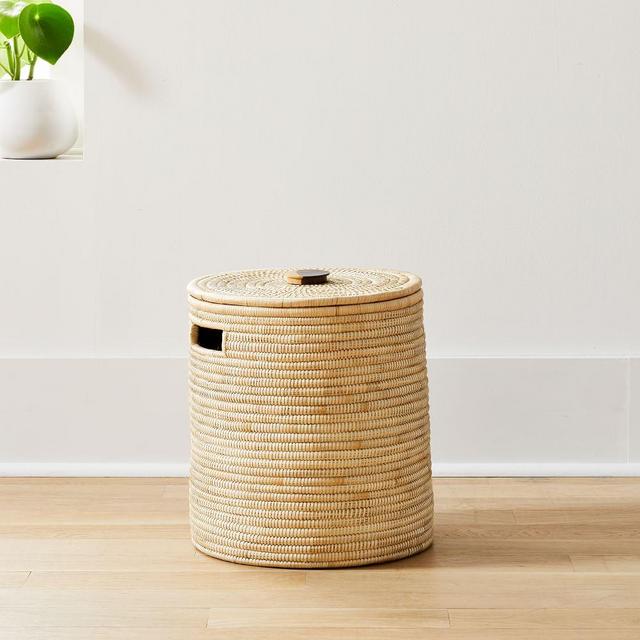 Wooden Handle Hamper Small