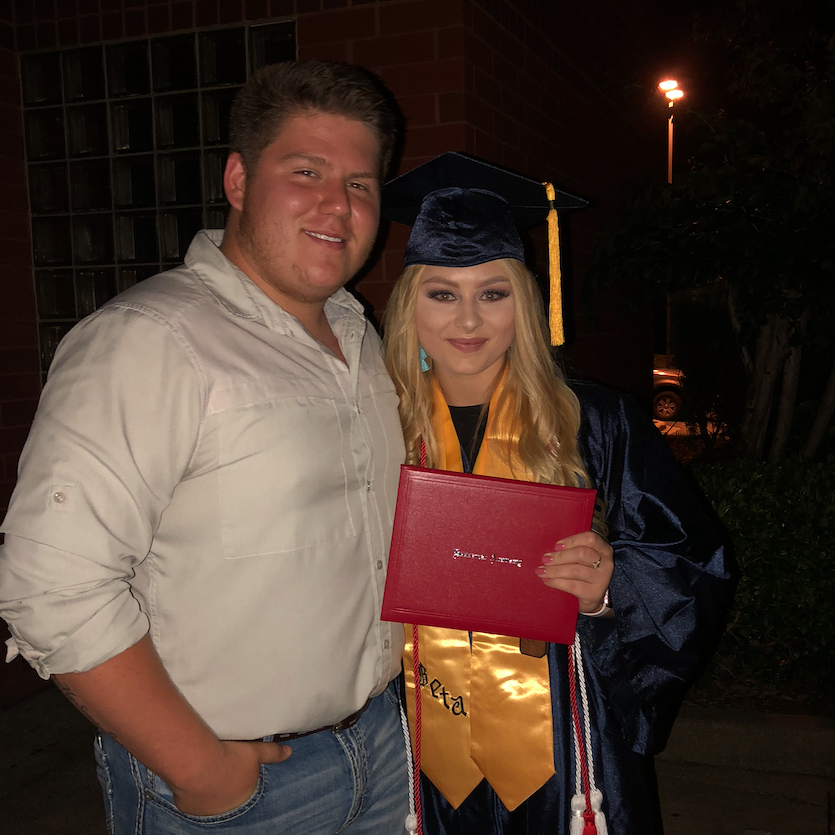 Jessica's high school graduation in May 2018!