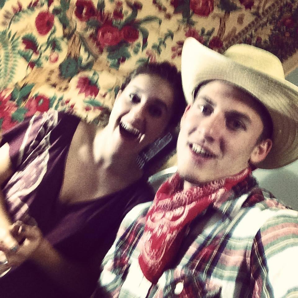 Our first (very blurry) picture together