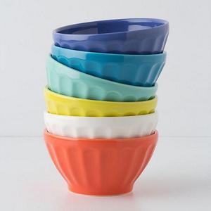 Assorted Latte Bowls - Color Citrus
