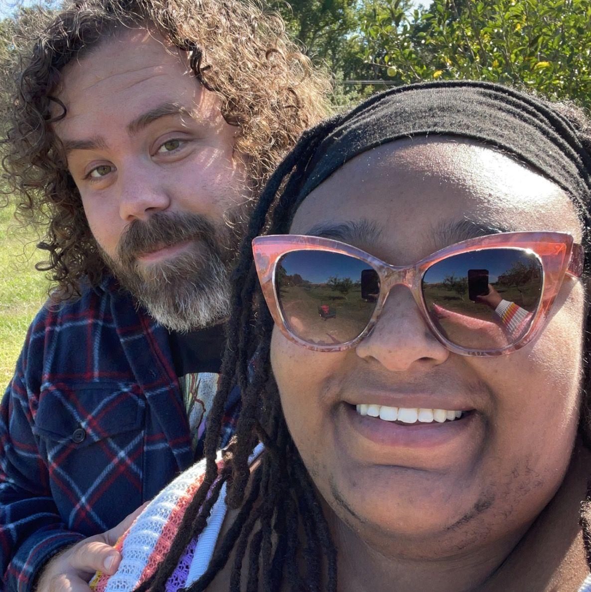 2022 - Our "annual" apple picking date, i.e. the one day of the year John gets me to be outside for a prolonged period of time.