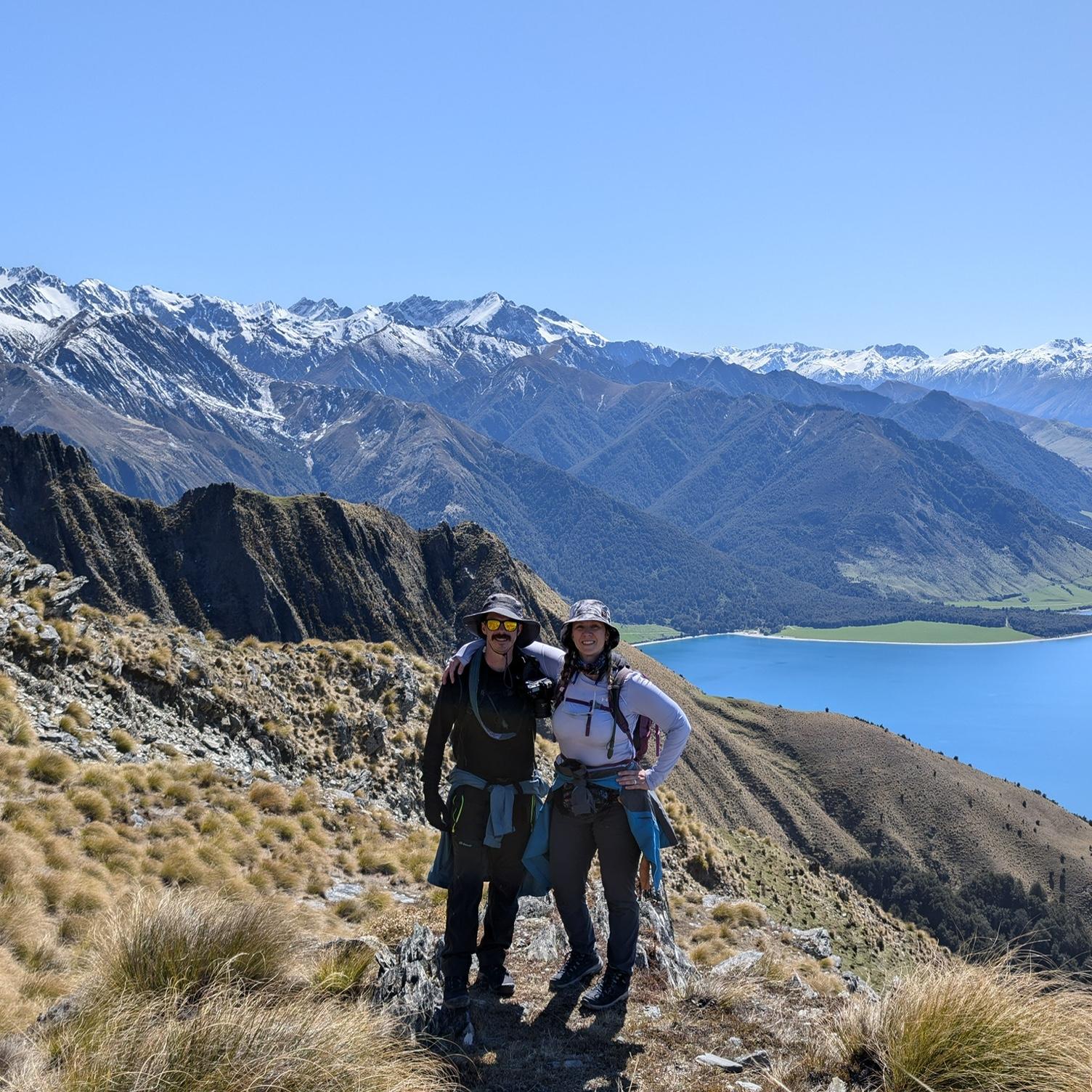 Hiking Isthmus Peak in New Zealand