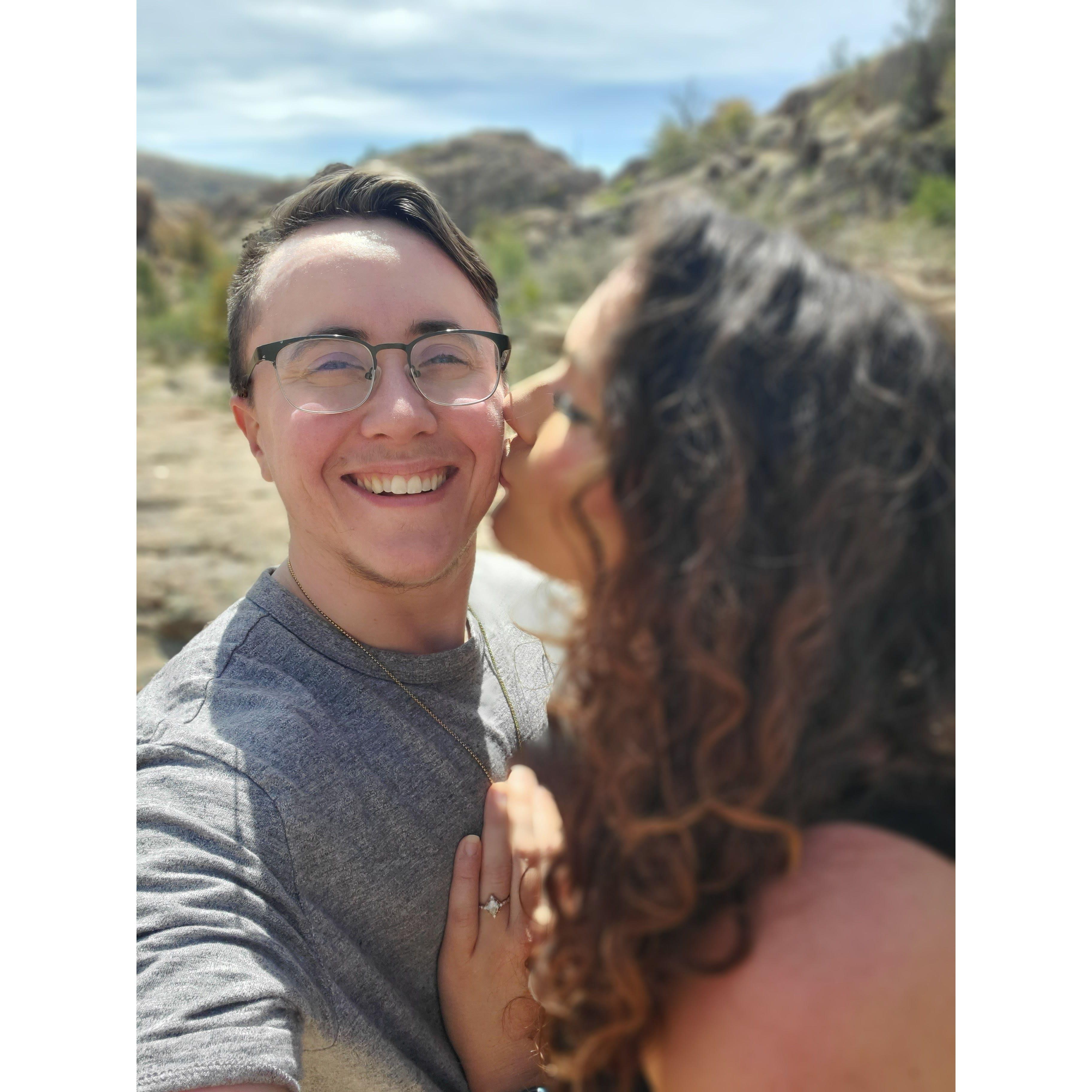 Hiking in the Arizona desert!