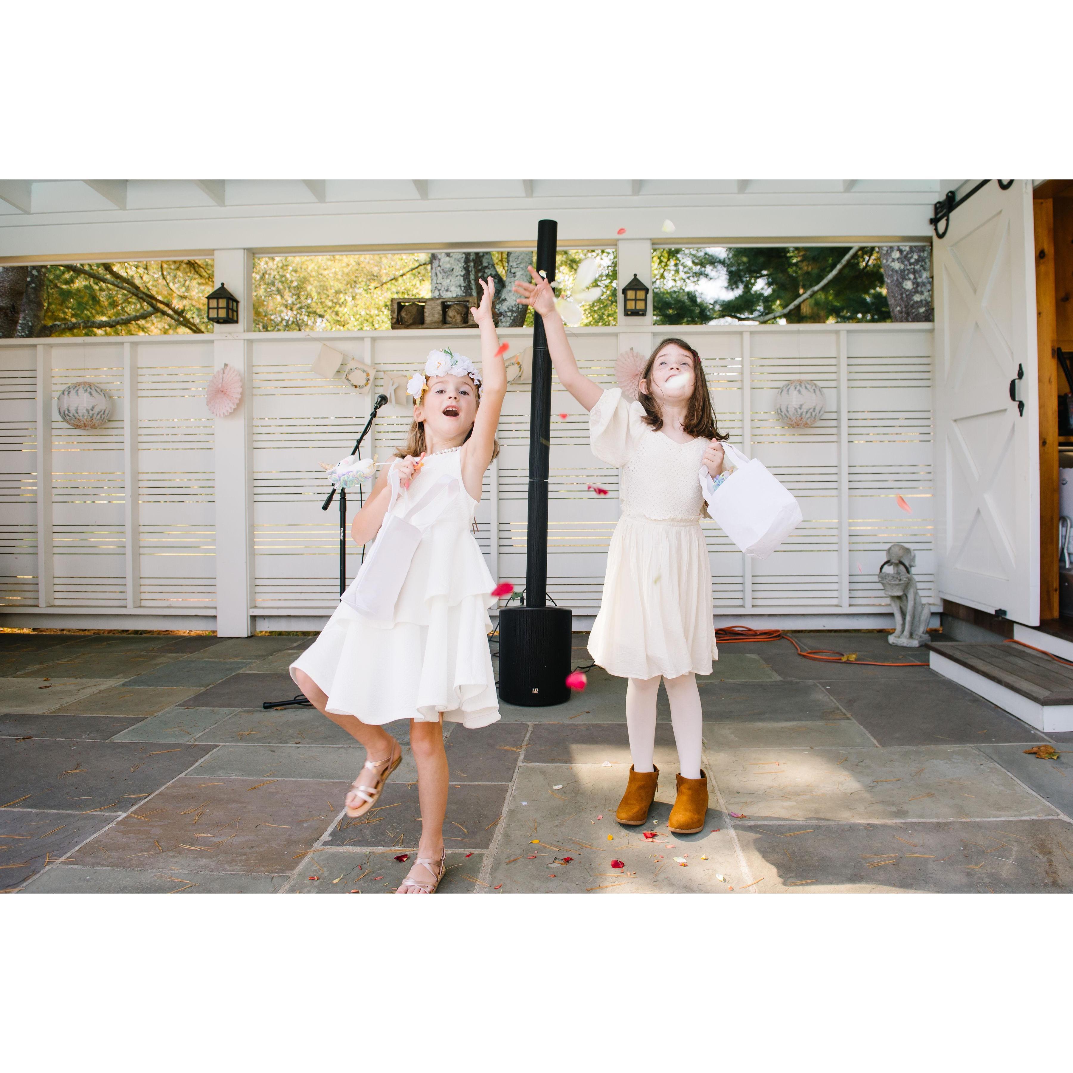 Our favorite flower girls! It was wonderful to be able to have an additional party the kids could be a part of. It wouldn't have been the same without our nieces and nephews!