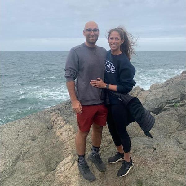 On the Cliff Walk in Newport, RI.