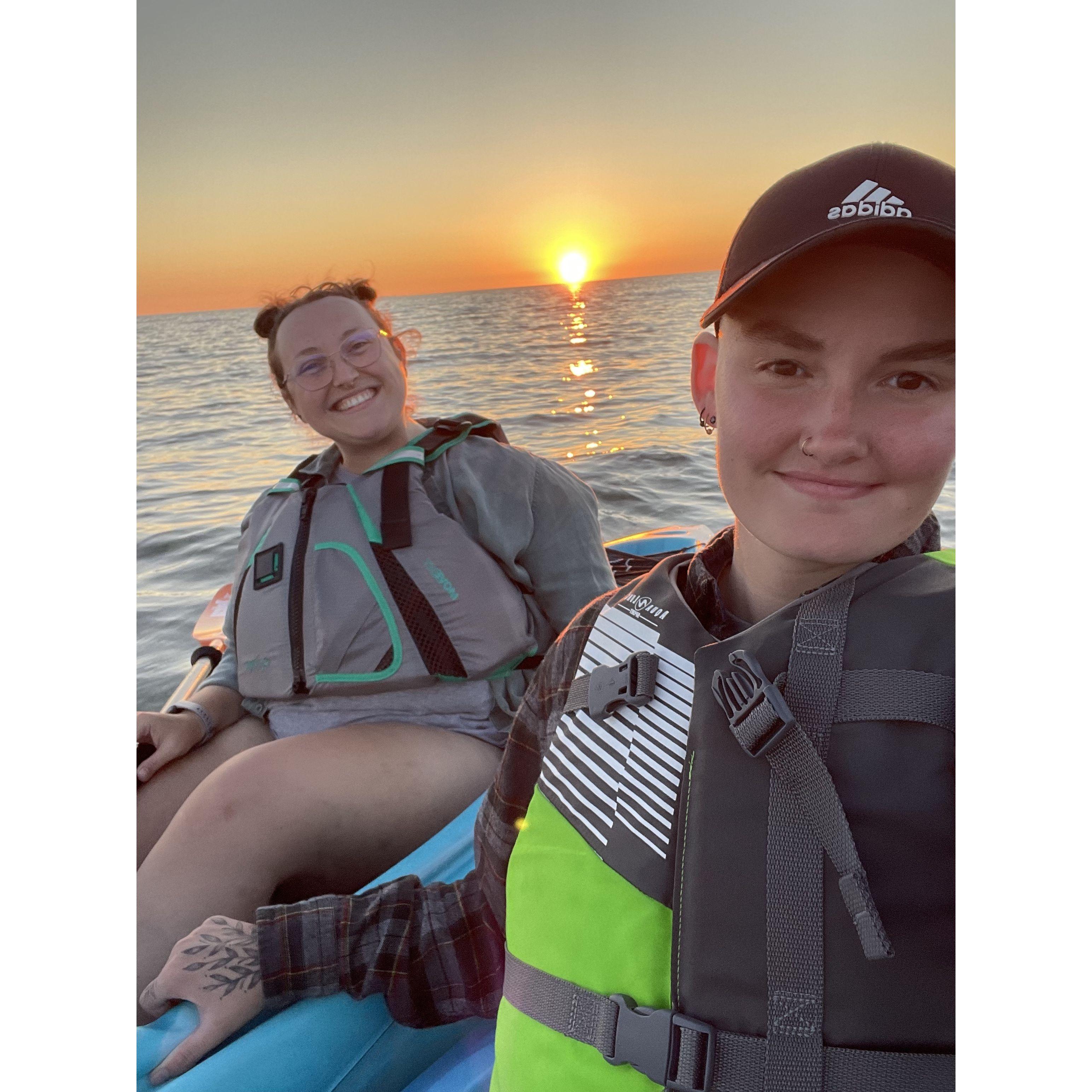 Kayaking in Lake Michigan @ Leelenau State Park 2022