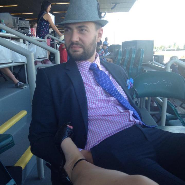 Colby at the races...