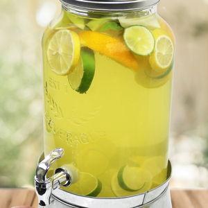 Estilo Glass Mason Jar Beverage Dispenser