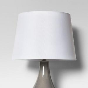 Linen Drum Lamp Shade White - Threshold™
