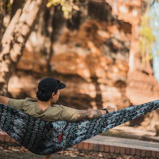 Double Parachute Printed Hammock