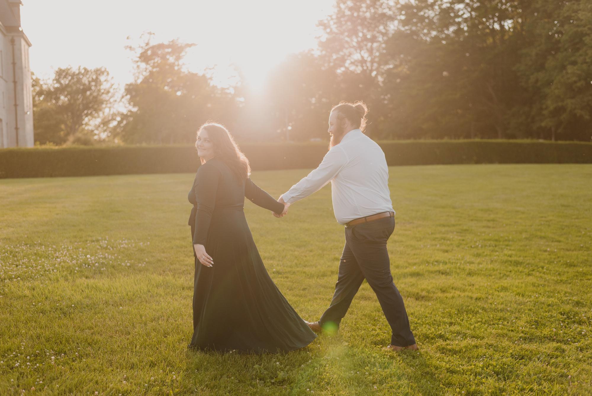 Engagement photo in Newport.