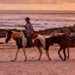 Horseback Riding Along the Coastline