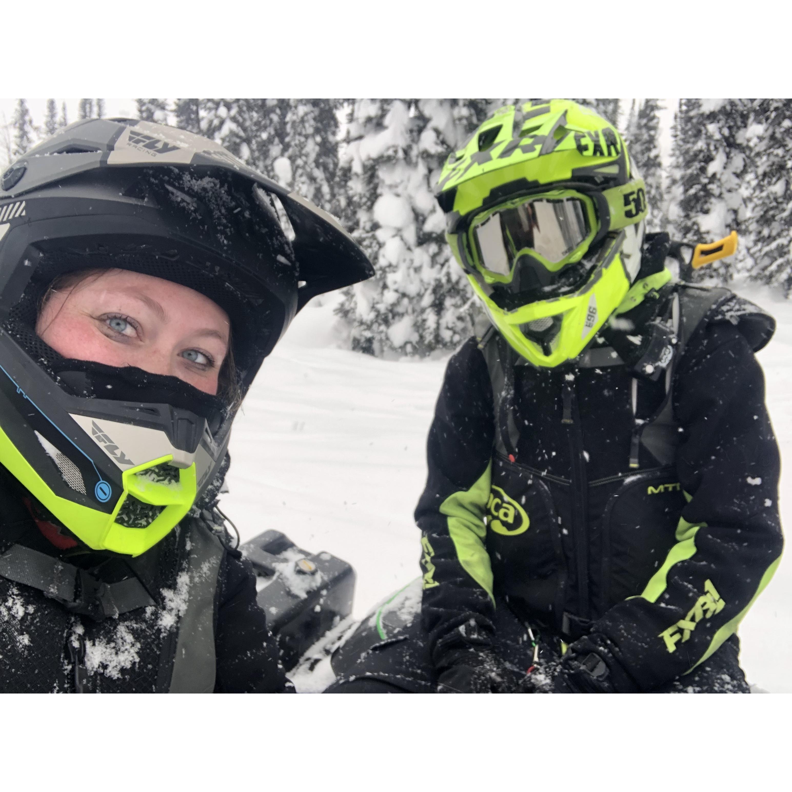Snowmobiling in British Columbia - Jan. 2019
