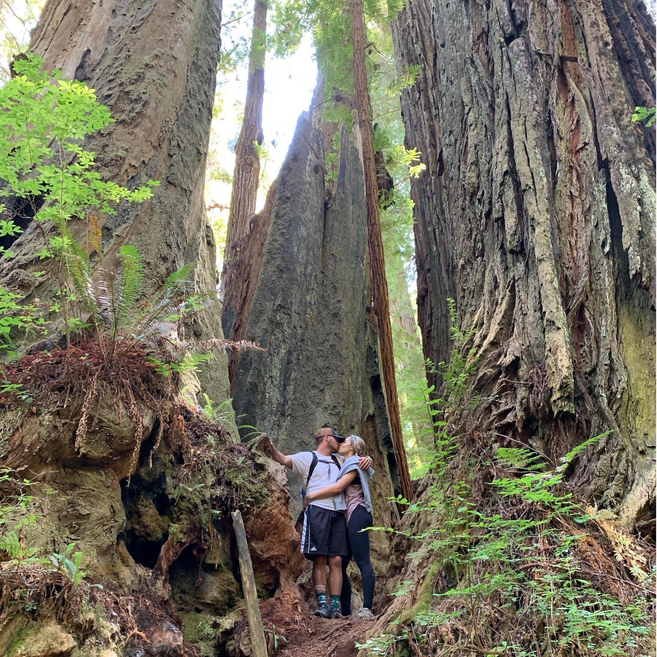 Dano's first time hiking Fern Canyon, a Pembroke family favorite