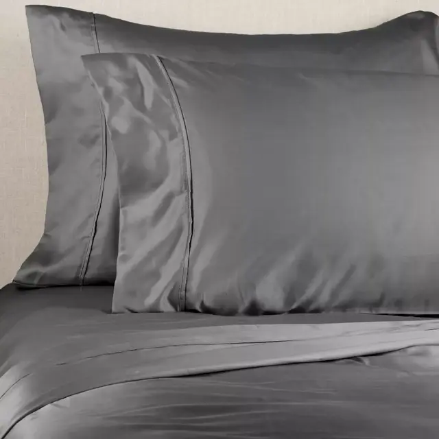 Brookstone® BioSense™ 500-Thread-Count Lyocell King Sheet Set in Charcoal