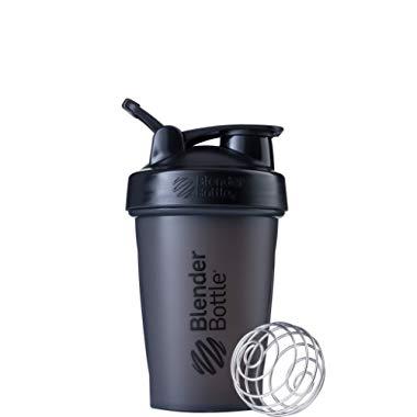 BlenderBottle Classic Loop Top Shaker Bottle, 20-Ounce, Full Color Black