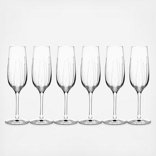 Splash Champagne Flute, Set of 6