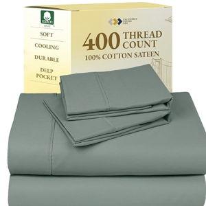 California Design Den Queen Sheets (Sage Green)