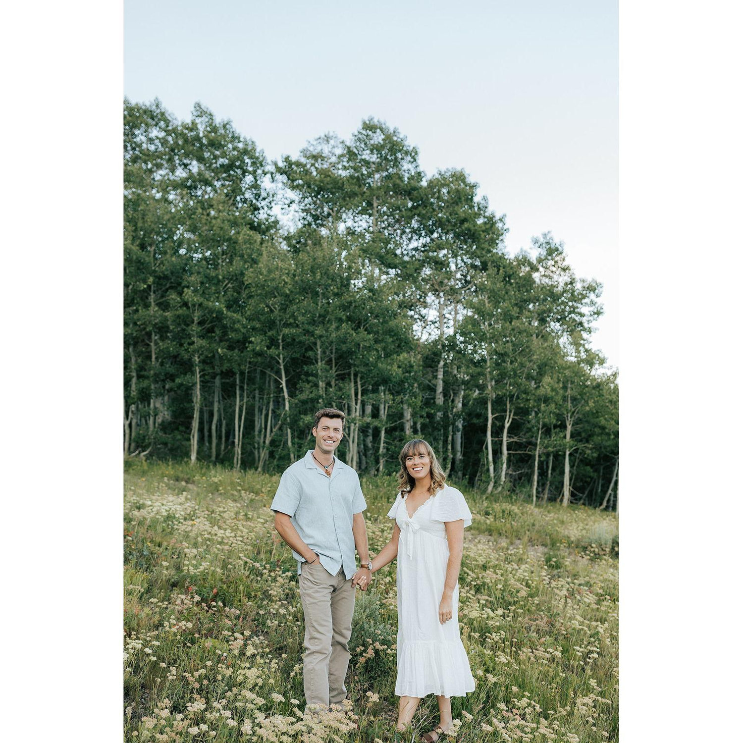 Nathan told the photographer he'd pay her $50 bucks to get a photo with a deer. And of course two deer came out right after this...