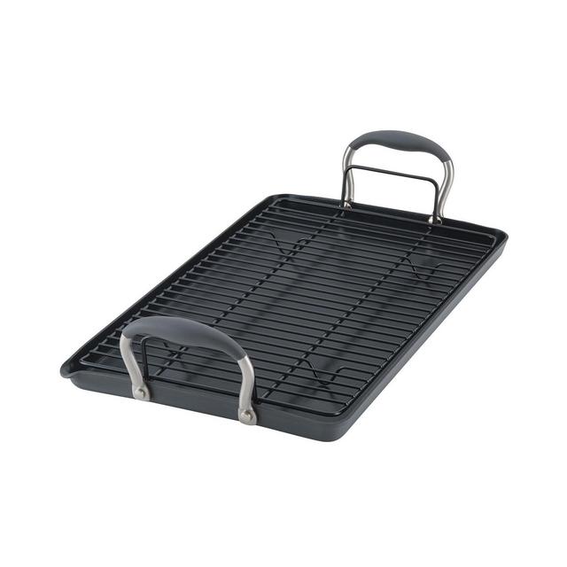 Anolon Advanced Home Hard-Anodized Nonstick 10"x 18" Double Burner Griddle