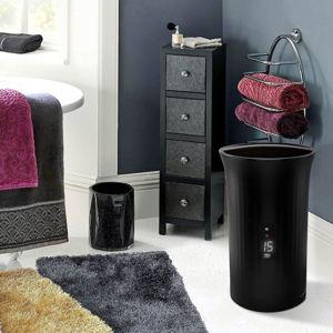 Towel Warmer with Lid (in black)