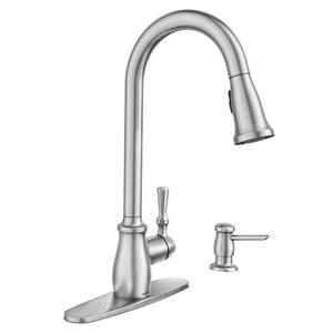 Fieldstone Single-Handle Pull-Down Sprayer Kitchen Faucet with Reflex and Power Clean in Spot Resist Stainless