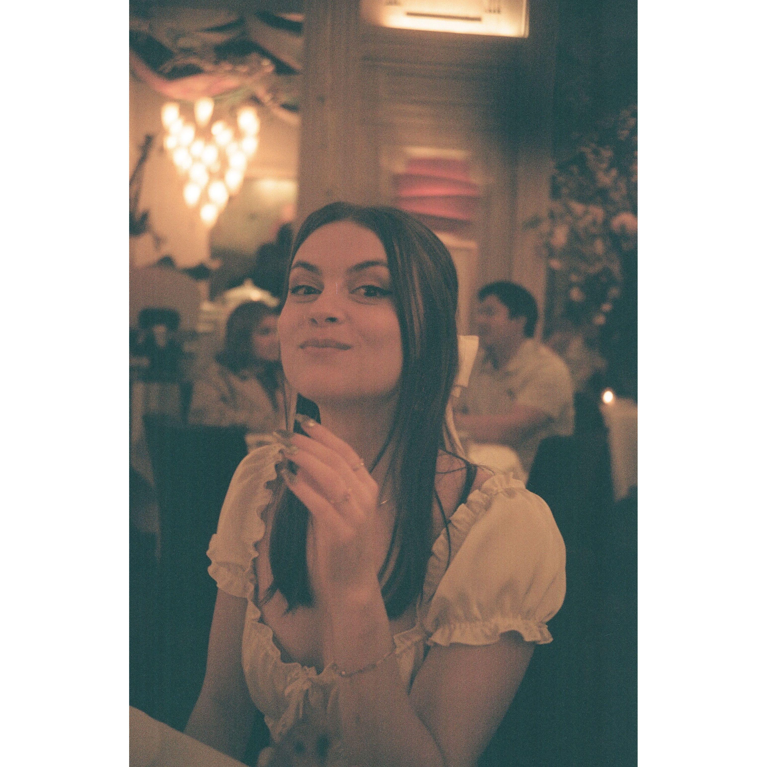 Dinner after she said yes