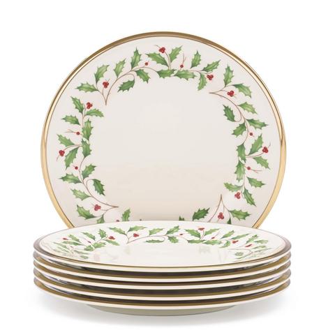 Lenox Holiday Set of 6 Salad Plates